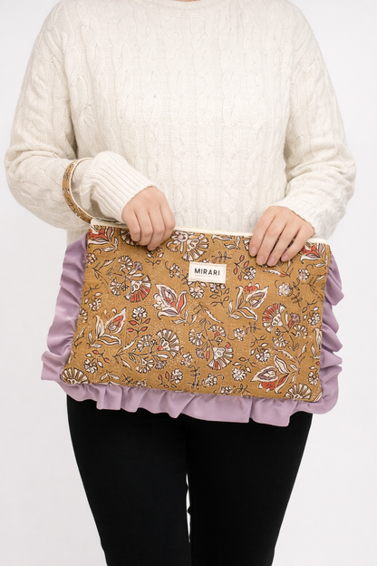 Pochette portadocumenti A4 con laccetto e volant