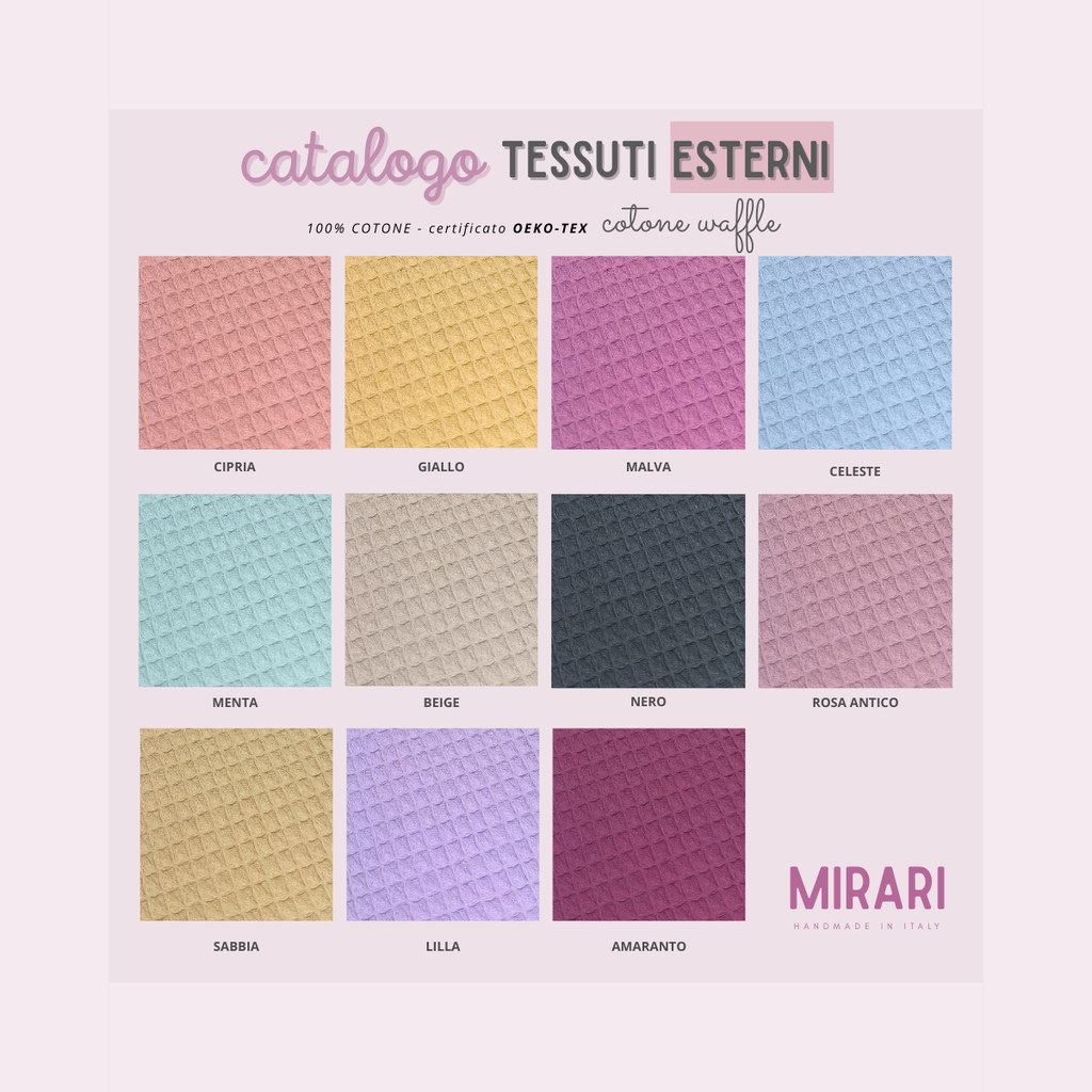 Pochette | Cotone waffle