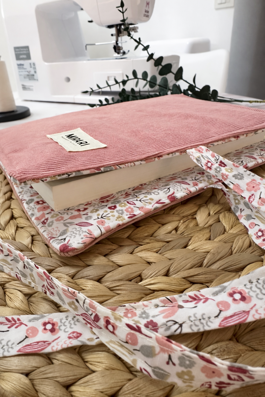 Copertina libro protettiva | Vellutino rosa cipria