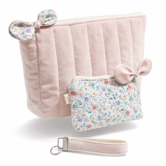 Set Beauty Case  M + Pochette MINI + Portachiavi
