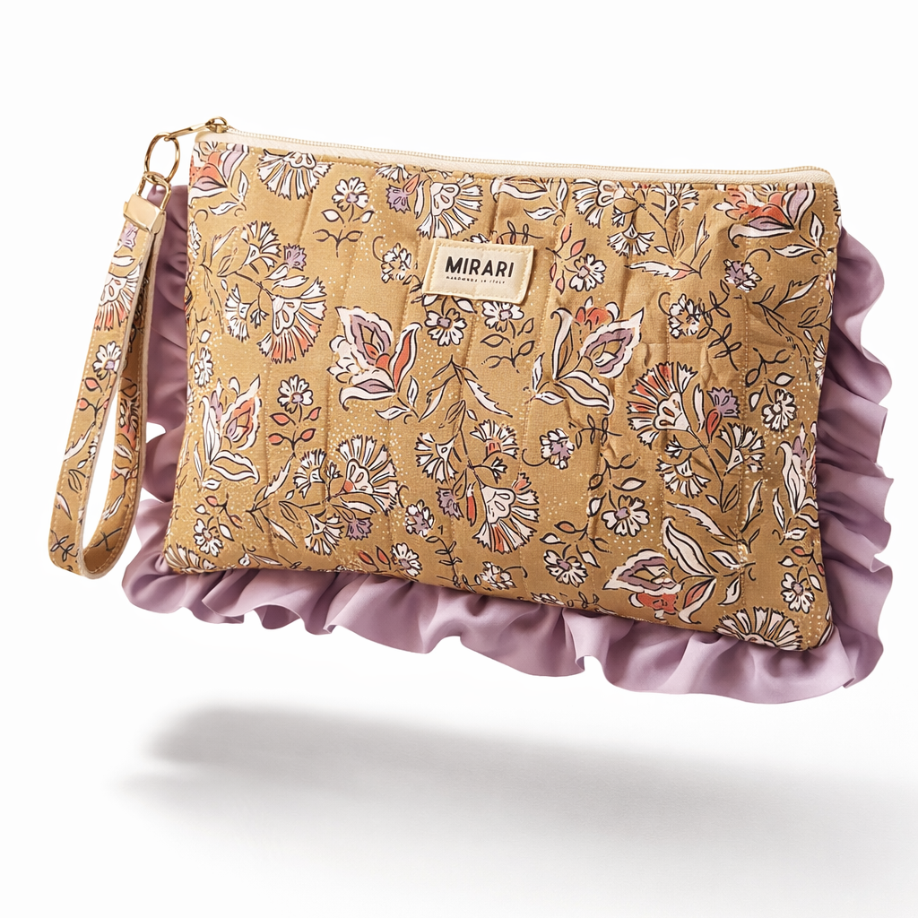 Pochette portadocumenti A4 con laccetto e volant