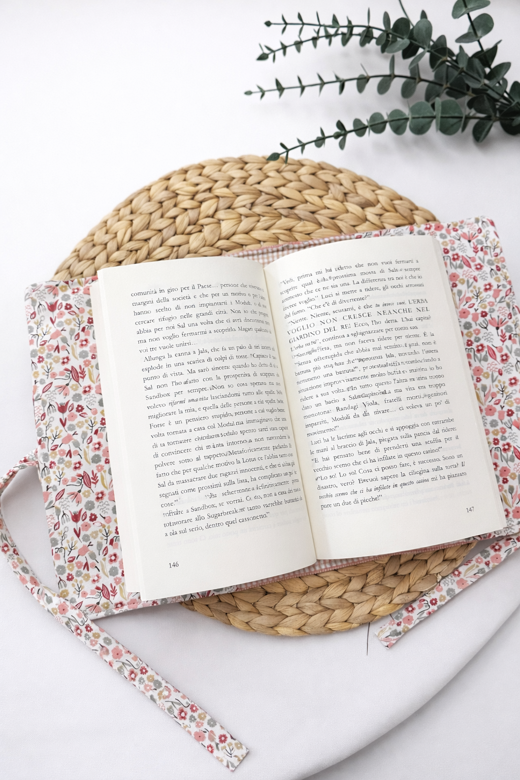 Copertina libro protettiva | Vellutino rosa cipria