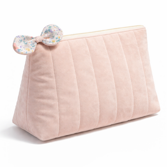 Beauty Case | Velluto liscio rosa