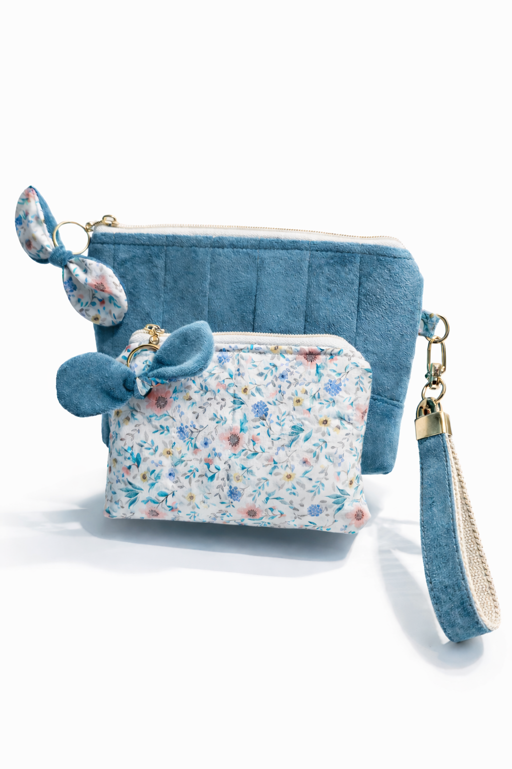 Beauty Case M + Mini Pouch + Keychain Set